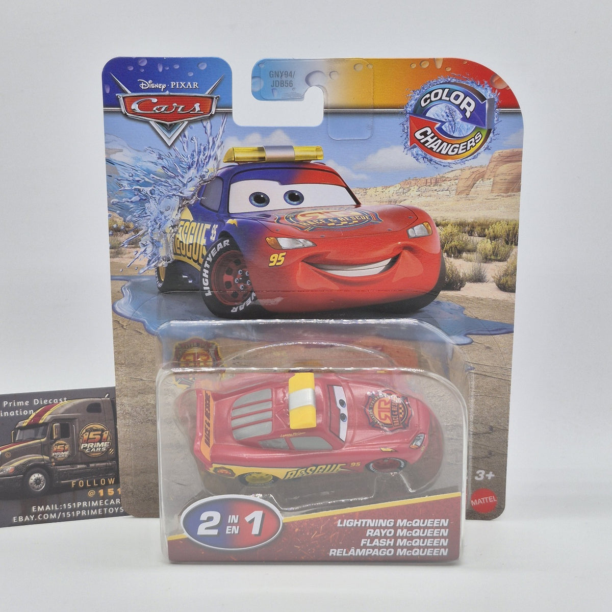 Race And Rescue Lightning Mcqueen Color Changers Disney Pixar Cars 1:550