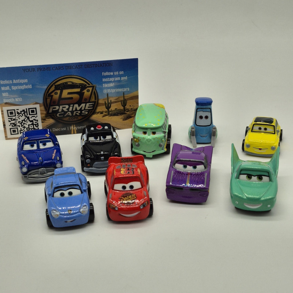 Radiator Springs Crew Disney Pixar Cars Mini Racers 1:87 Diecast 9 Car Lot0