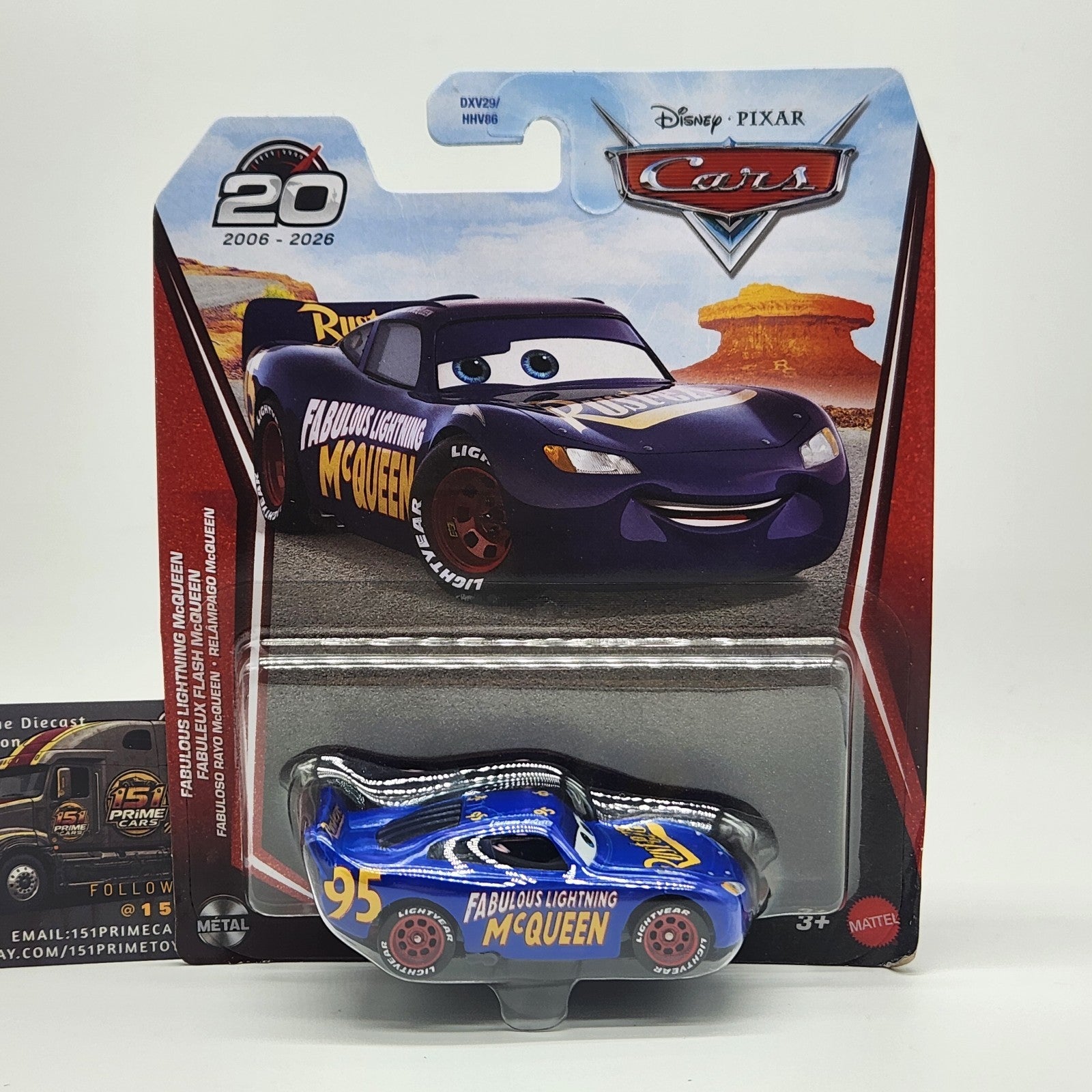 Fabulous Lightning Mcqueen 20th Anniversary Disney Pixar Cars 1:55 Diecast0