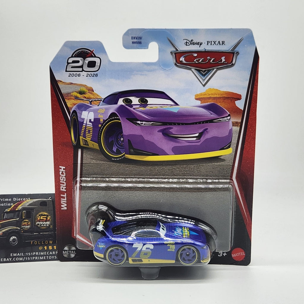 Mattel Disney Pixar Cars 3 GRR63 1:55 Metal Will Rusch #76 Vinyl Toupee Next Gen0
