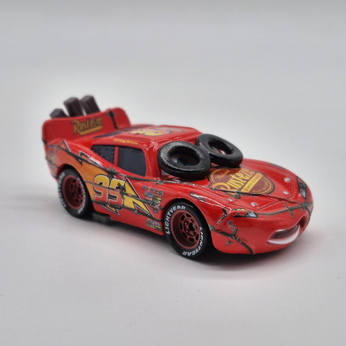 Spin Out Lightning McQueen Disney Pixar Cars 1:55 Diecast Loose Used Good Cond.7