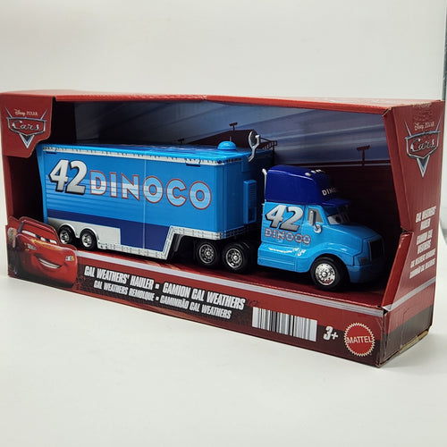 Disney Pixar Cars CAL WEATHERS HAULER Dinoco #42 Diecast Truck 1:550