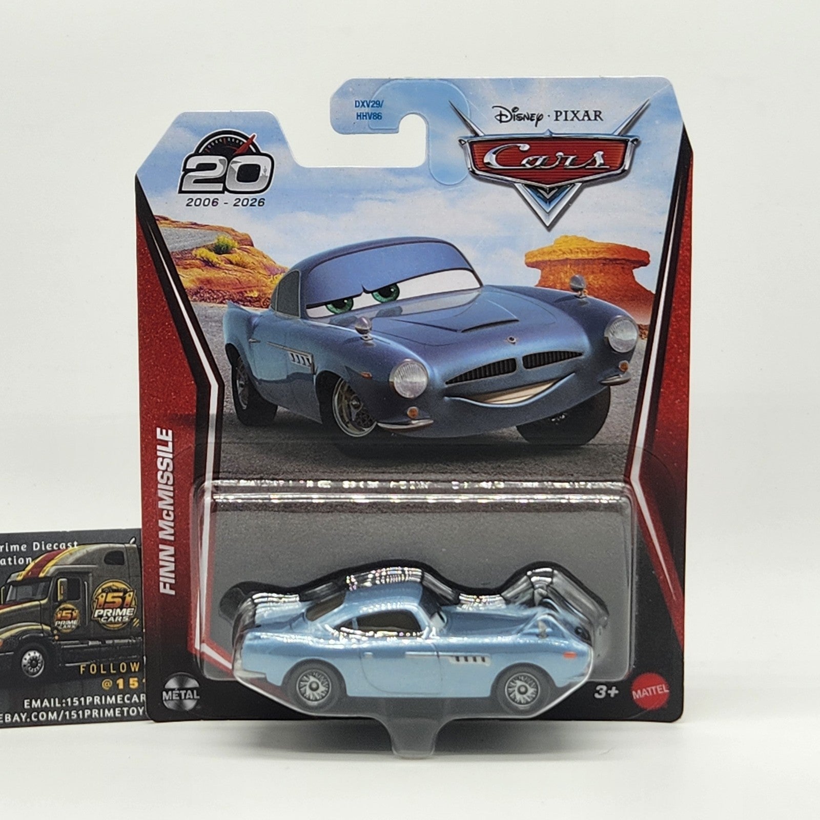 Finn Mcmissile 20th Anniversary Disney Pixar Cars 2026 1:55 Diecast Car Mattel 0