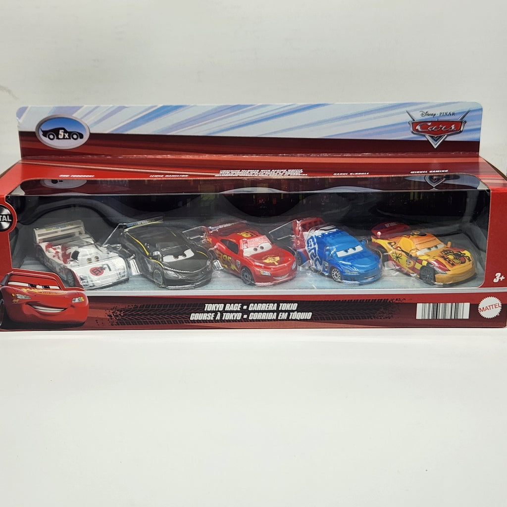 Tokyo Race 5 Pack 2025 Disney Pixar Cars Lewis Hamilton 1:55 Diecast Mattel2