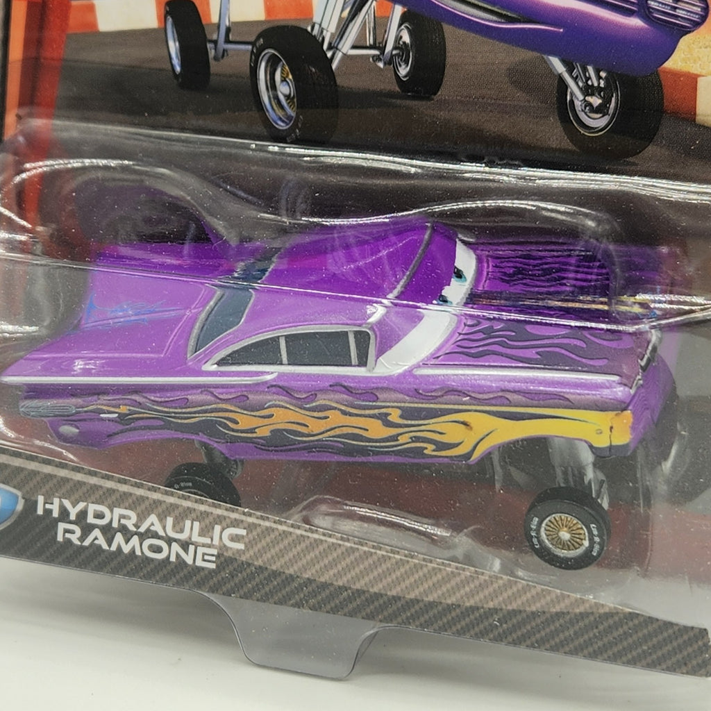 Hydraulic Ramone Purple With Flames 2011 Disney Pixar Cars 2 Diecast 1:55 1