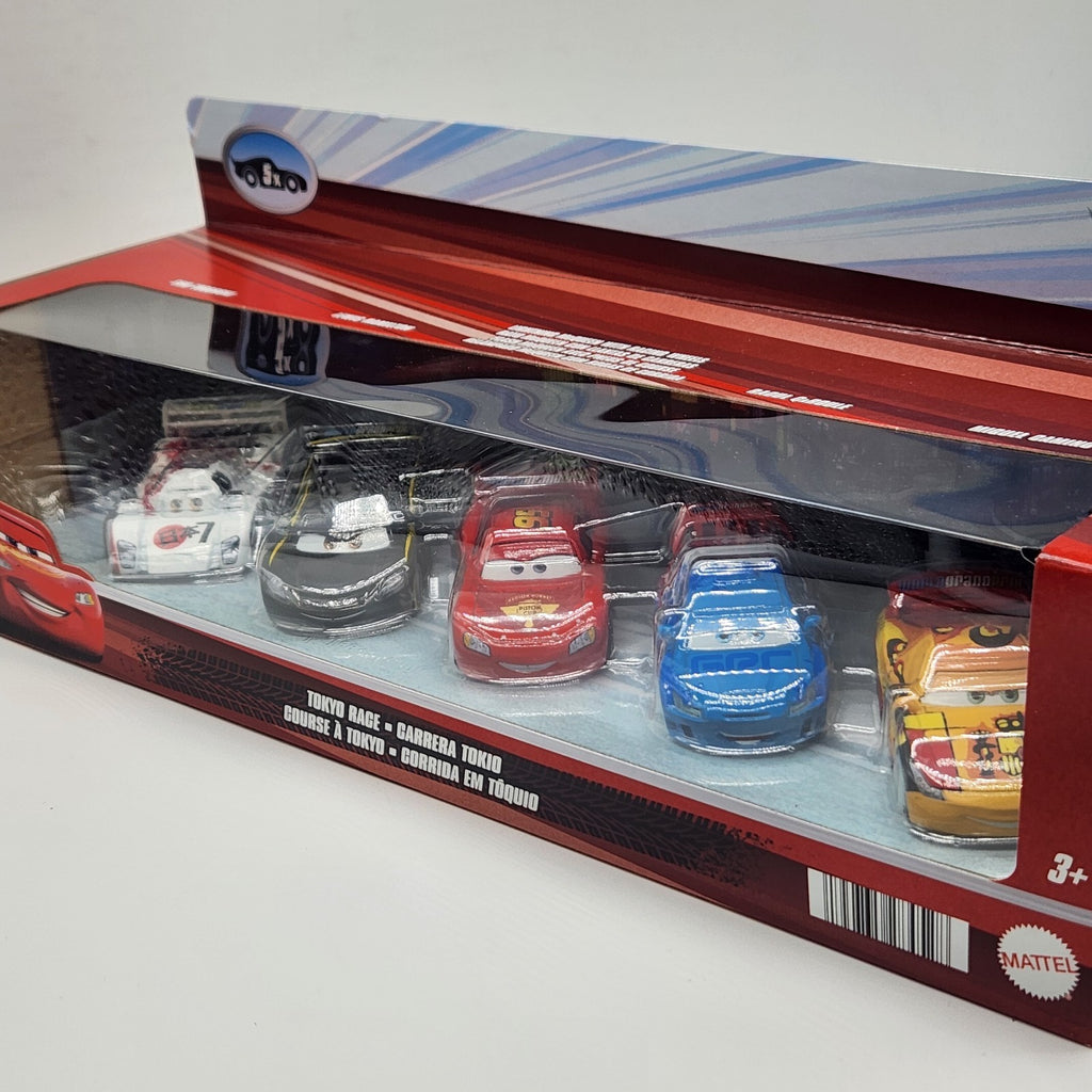 Tokyo Race 5 Pack 2025 Disney Pixar Cars Lewis Hamilton 1:55 Diecast Mattel0