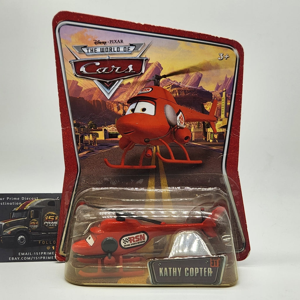Kathy Copter RSN #31 Disney Pixar The World of Cars 2007   1:55 Diecast0