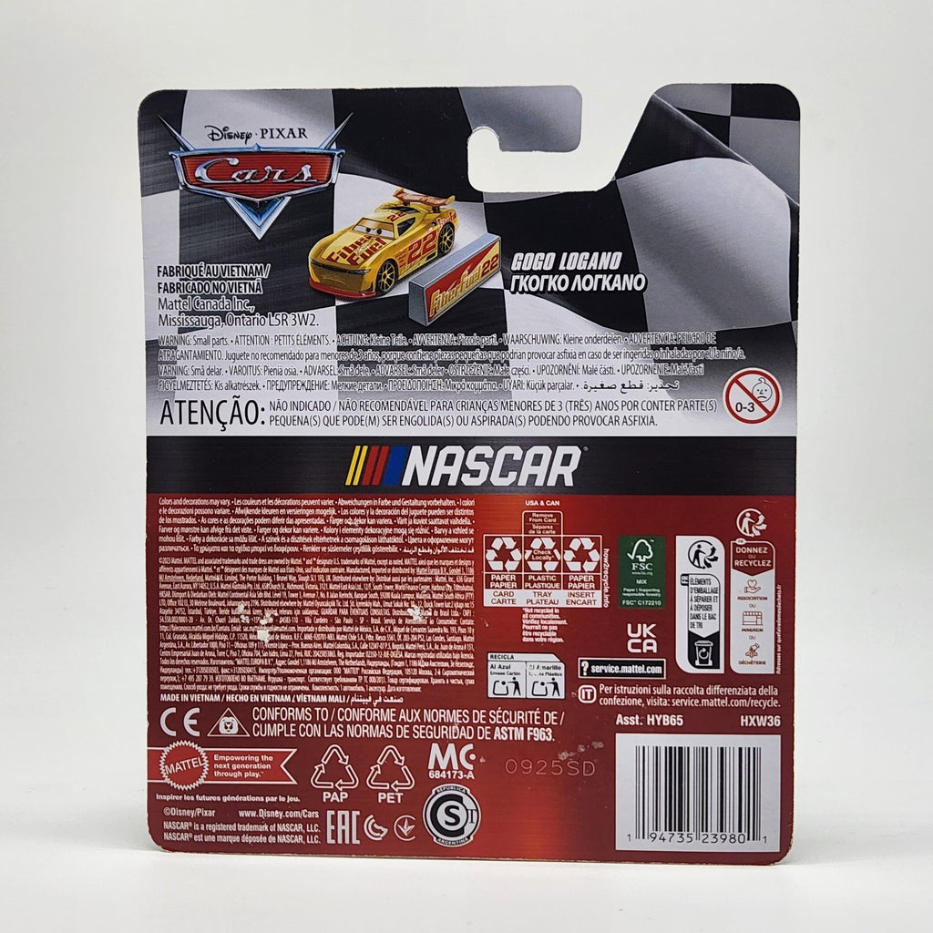 Mattel Disney Pixar Cars NASCAR GOGO LOGANO Die cast Car 1:552