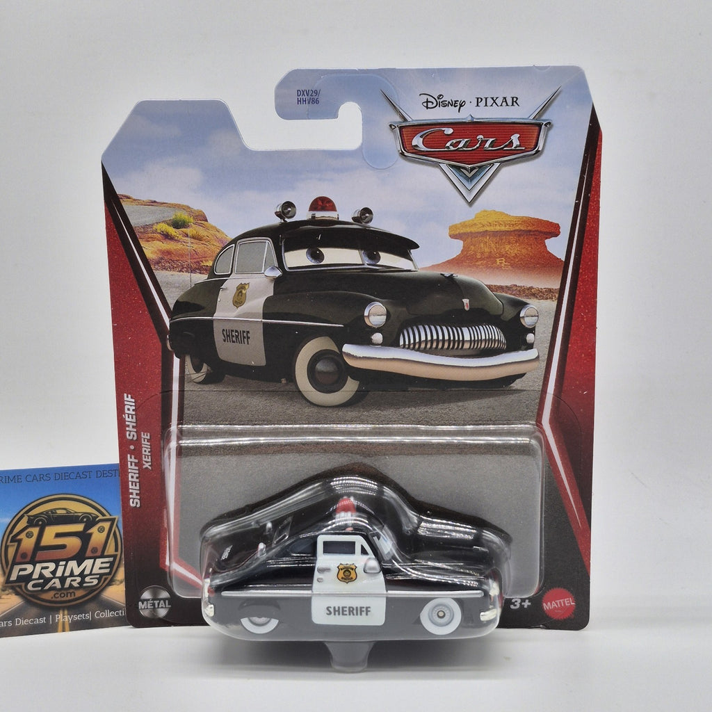 Sheriff 2027 Disney Pixar Cars 1:55 Diecast Radiator Springs Cop Car0