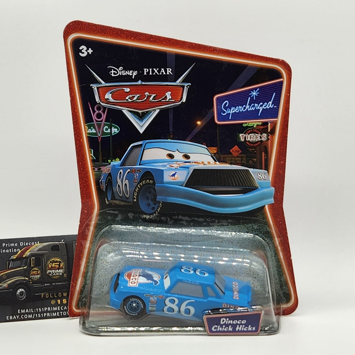 Dinoco Chick Hicks 2007 Disney Pixar Cars Supercharged 1:550