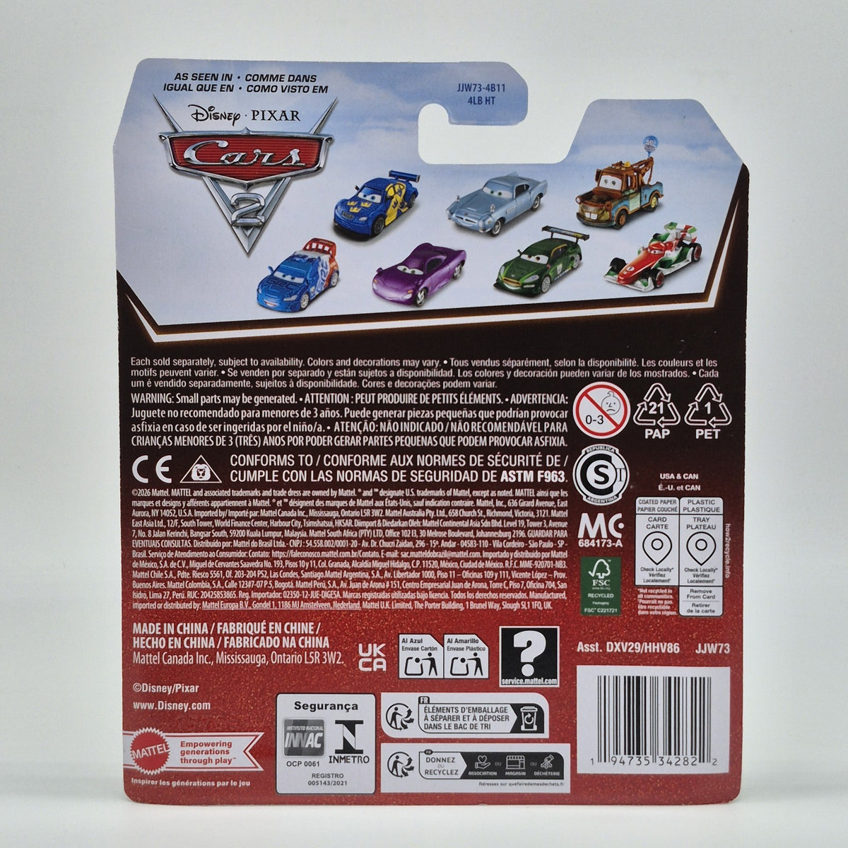 Memo Rojas Jr Disney Pixar Cars 2026 20th Anniversary 1:55 Diecast Mexico Car2