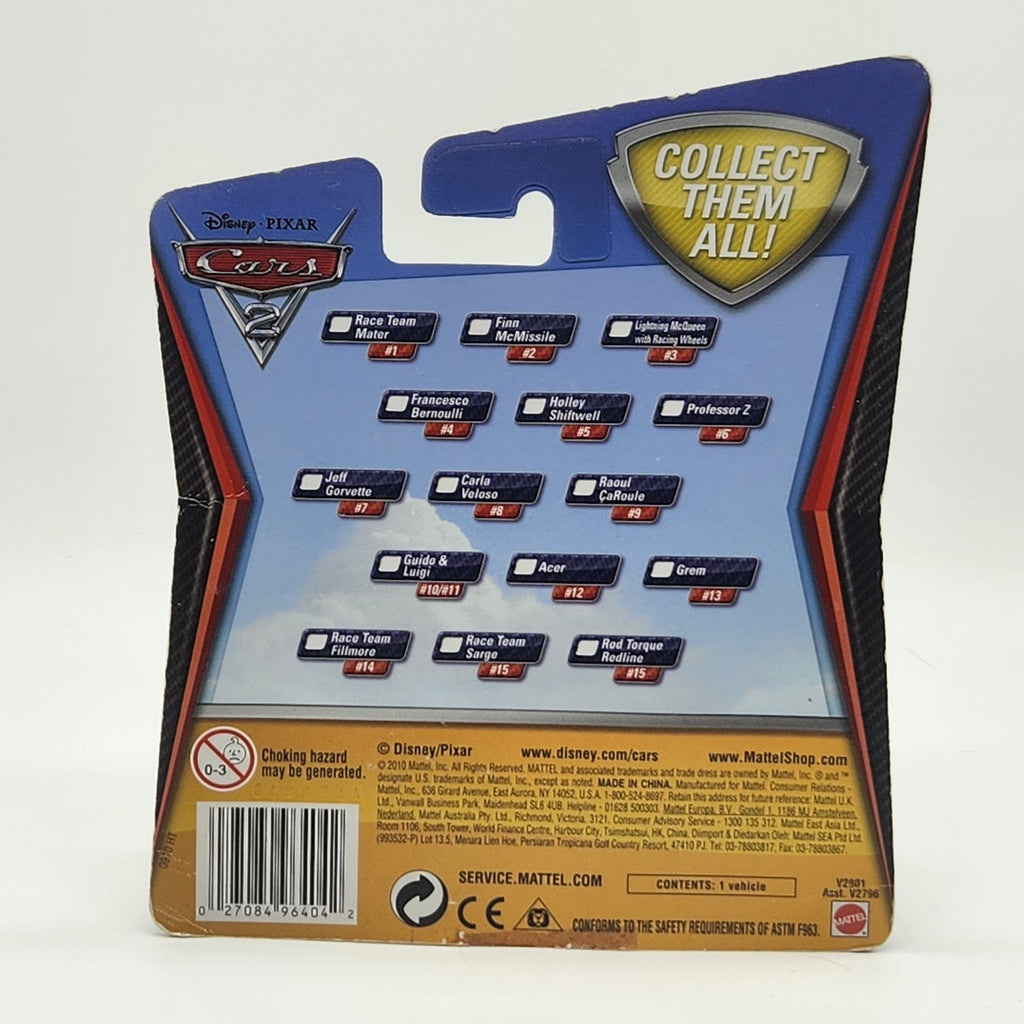 2010 Disney PIXAR Cars 2 Diecast   Holley Shiftwell #5   Purple V28012