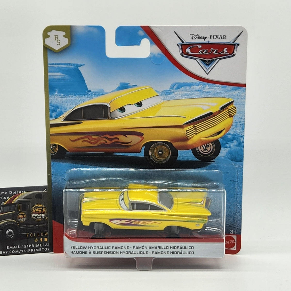2018 Disney Pixar Cars YELLOW HYDRAULIC RAMONE 1:55 DieCast Car Radiator Springs0