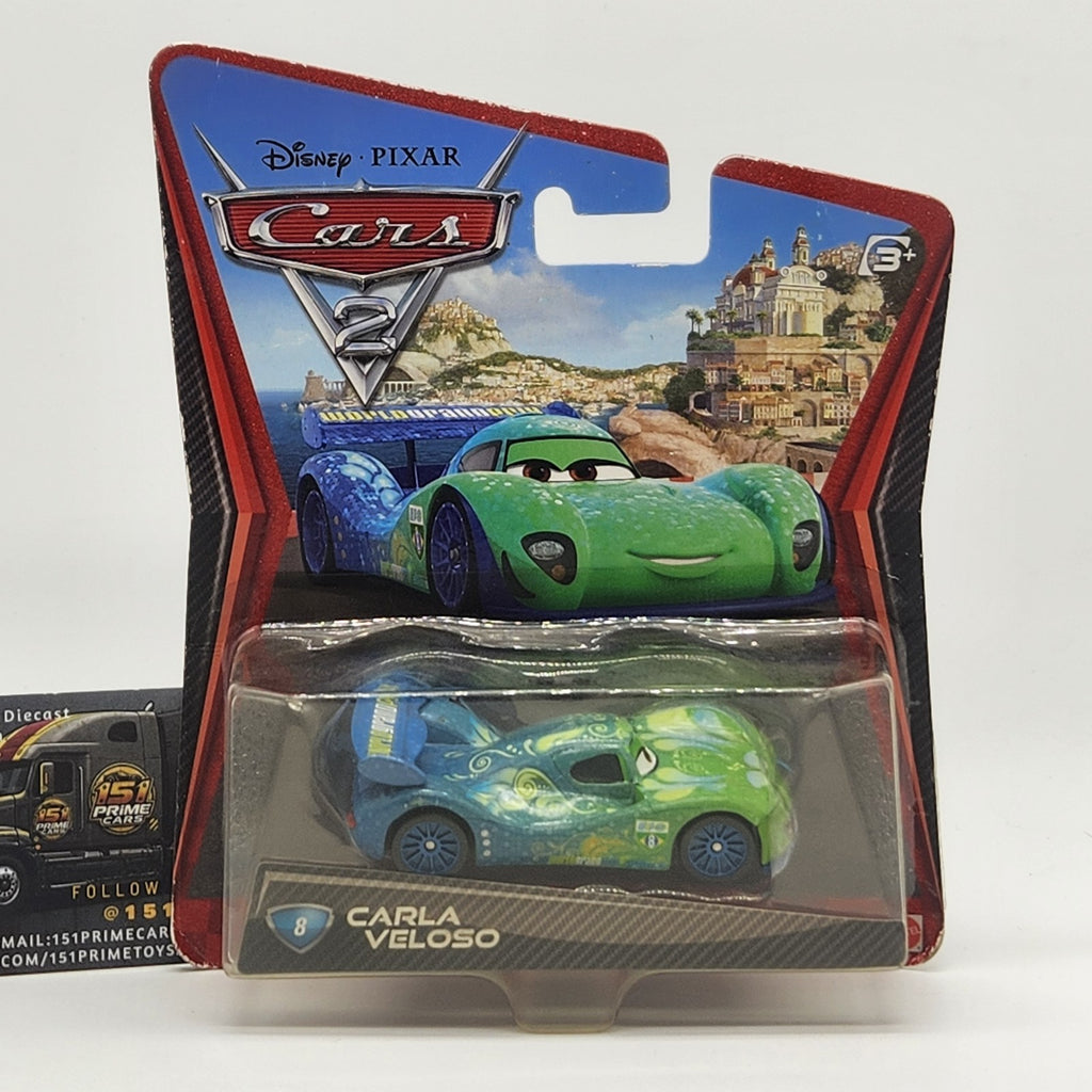 2010 Disney Pixar Cars 2 Carla Veloso 1:55 Mattel Diecast Toy V28110