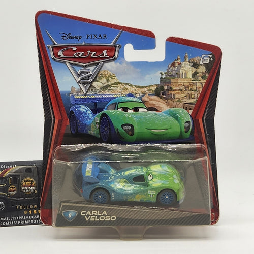 2010 Disney Pixar Cars 2 Carla Veloso 1:55 Mattel Diecast Toy V28110