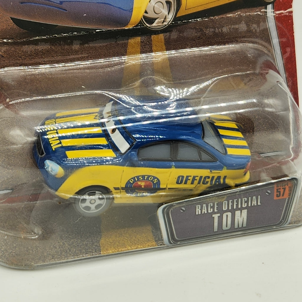 Disney Pixar Cars Race Official Tom  # 57 Diecast 1:55 World Of Cars 20081