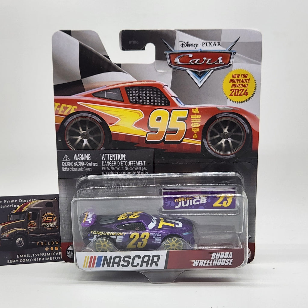 DISNEY PIXAR CARS 2024 NASCAR BUBBA WHEELHOUSE METALLIC PURPLE # 230