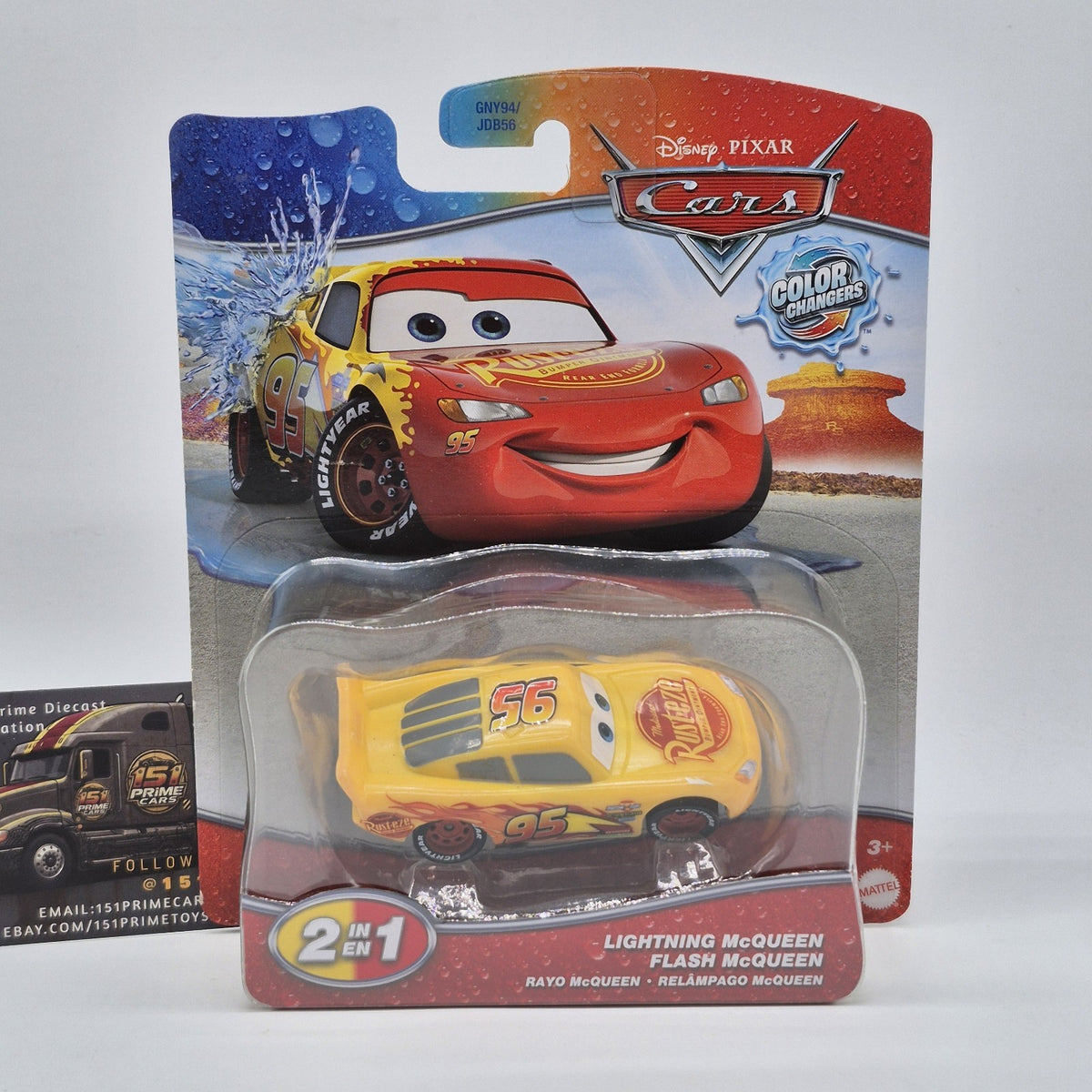 Cars 3 Lightning Mcqueen 2026 Disney Pixar Cars Color Changers 1:55 Red Yellow0