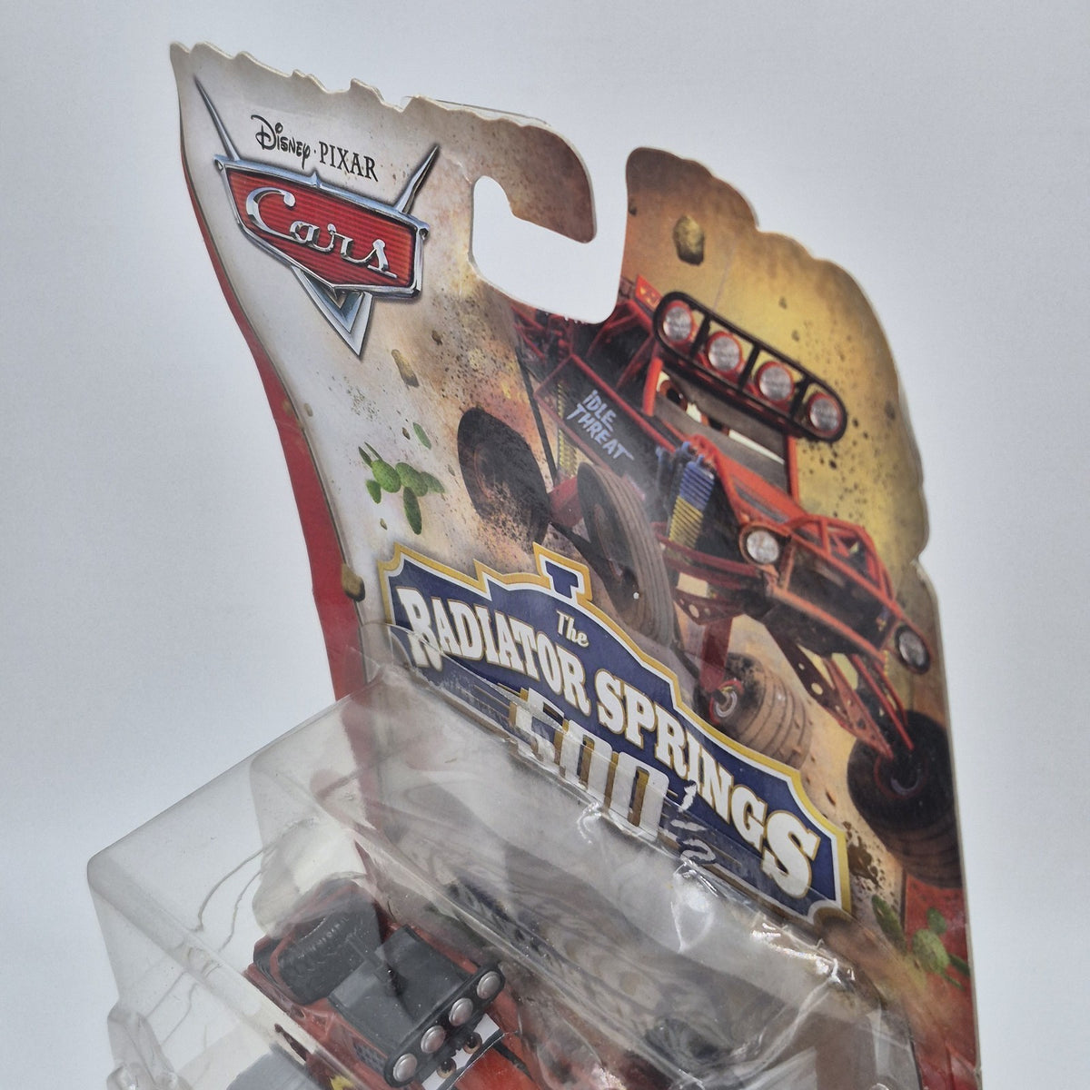 DISNEY PIXAR CARS THE RADIATOR SPRINGS 500 1/2 IDLE THREAT WITH OFF ROAD TIRES4