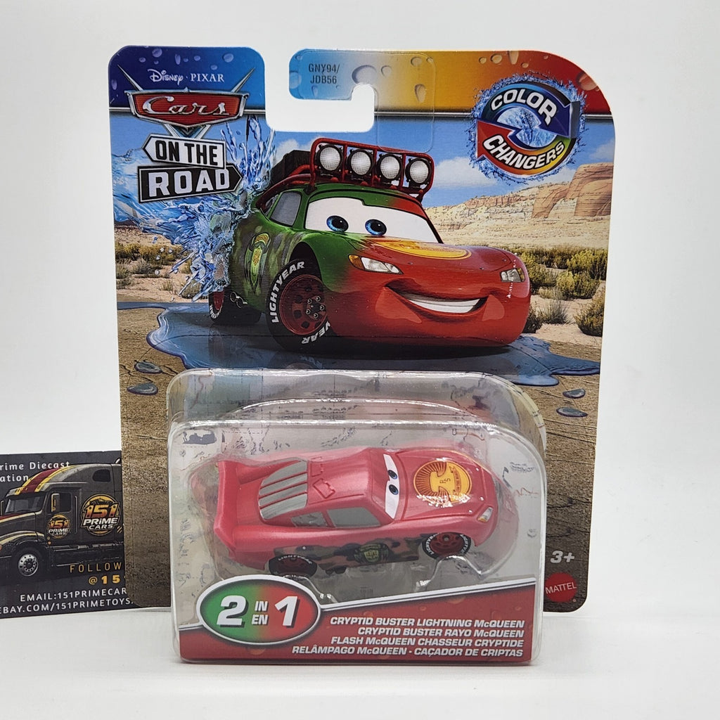 Disney Pixar Cars Color Changers Cryptid Buster Lightning McQueen On The Road0