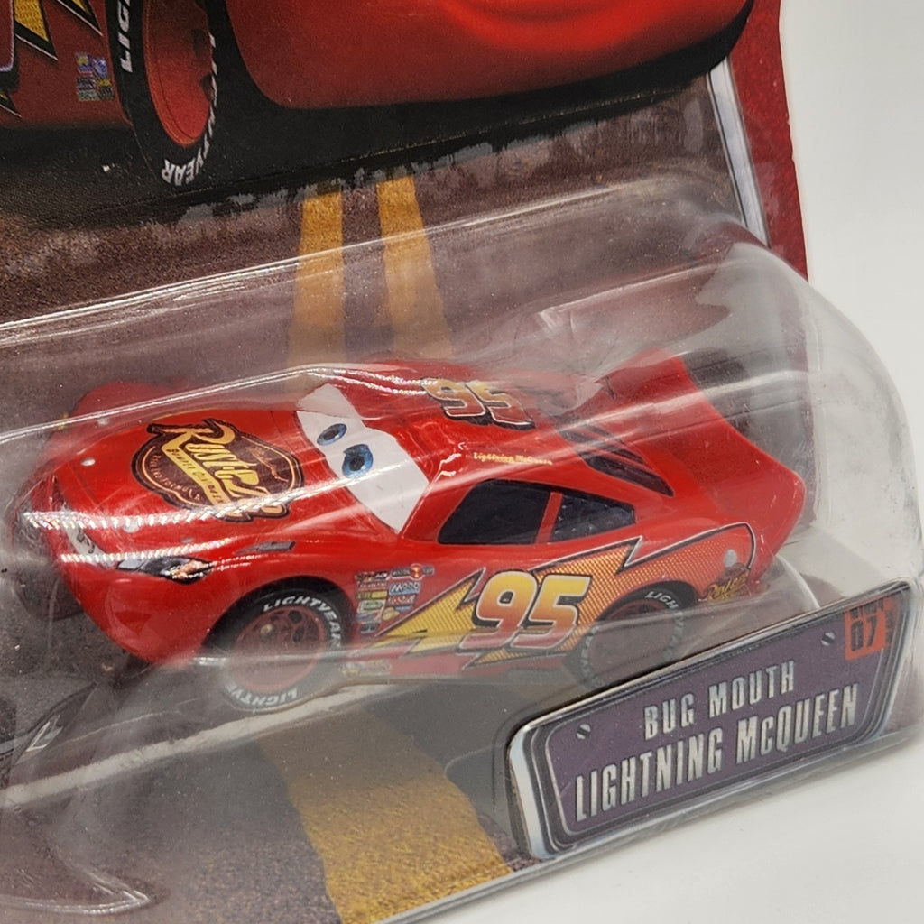 Bug Mouth Lightning McQueen 2008 Disney Pixar World Of Cars 1:55 Diecast Car1