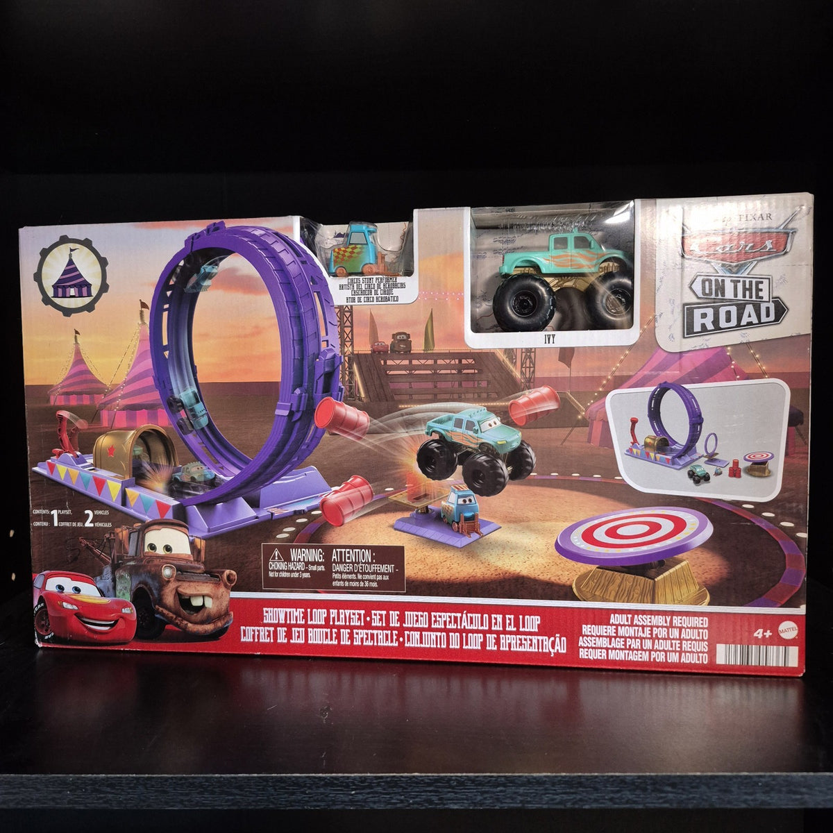 2022 Disney Pixar Cars On The Road Showtime Loop Playset With Ivy NEW IN BOX 1