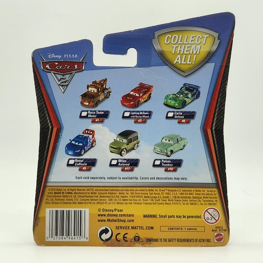 Miles Axelrod 2010 Disney Pixar Cars 2 1:55 Mattel Diecast Toy2