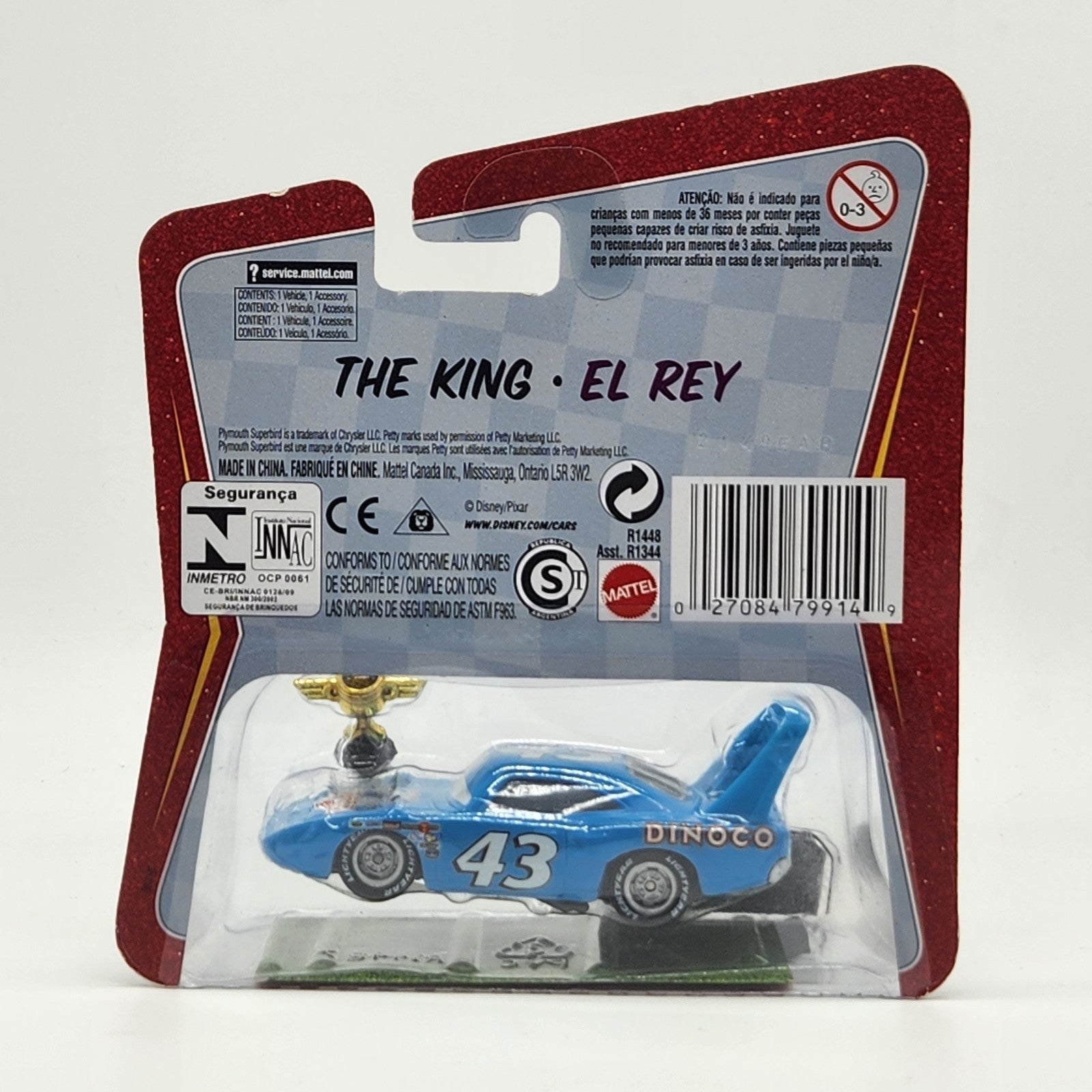 2009 Piston Cup Chase The King Strip Weathers Disney Pixar World Of Cars 1:553