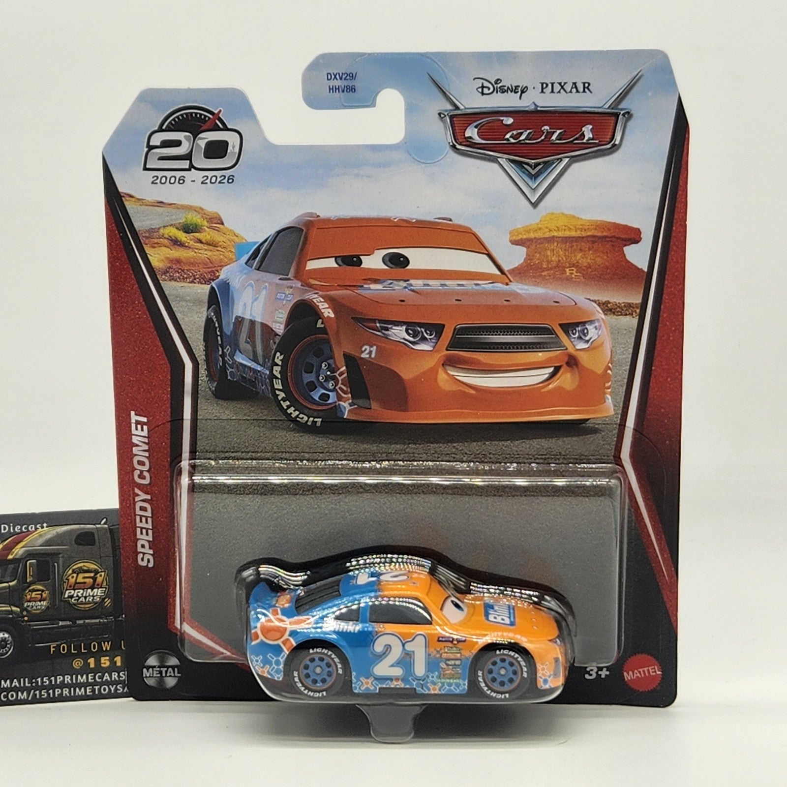 20th Anniversary Disney Pixar Cars Speedy Comet Diecast GBY22 1:55 20260