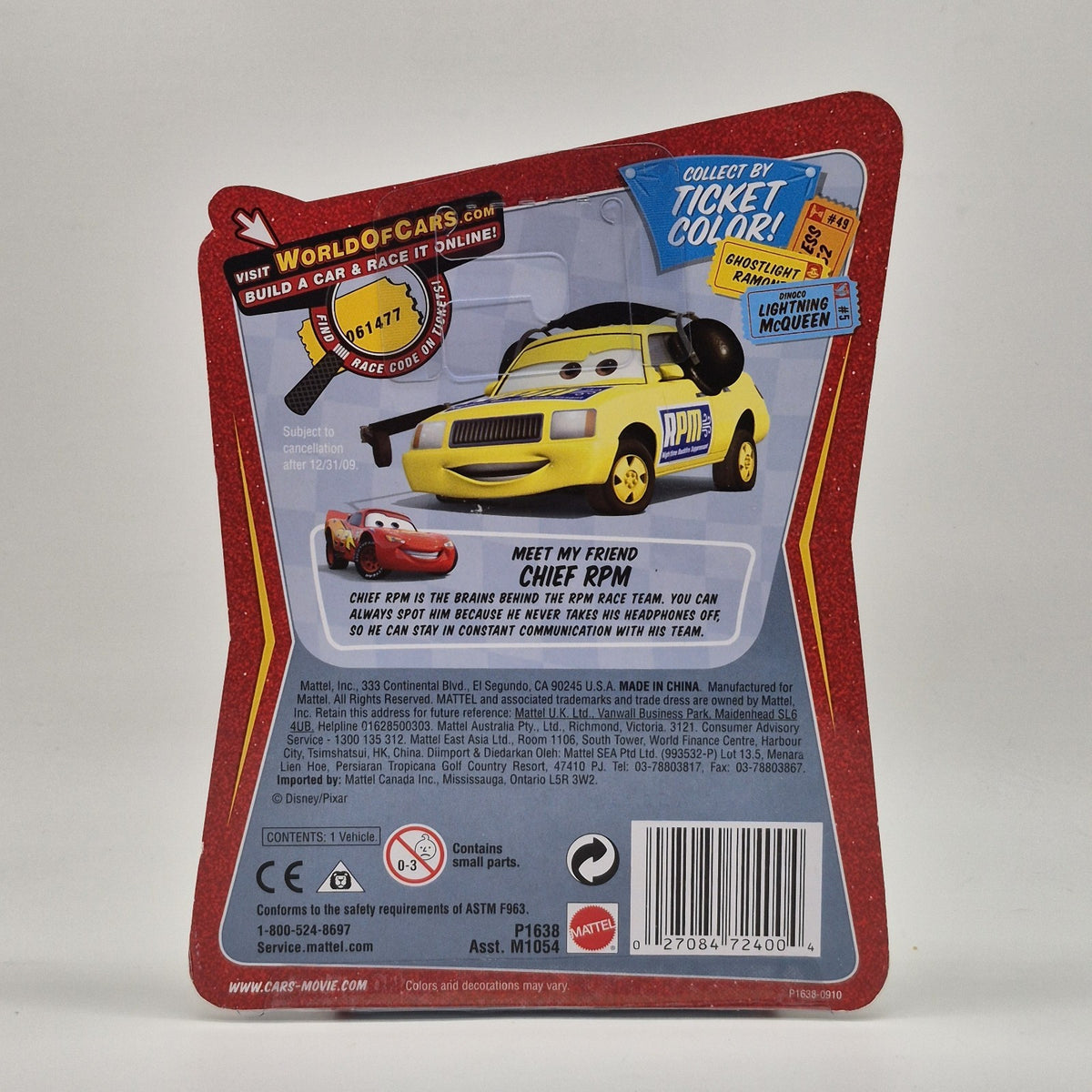 Mattel Disney Pixar Cars Race O Rama Trunk Fresh Pitty2