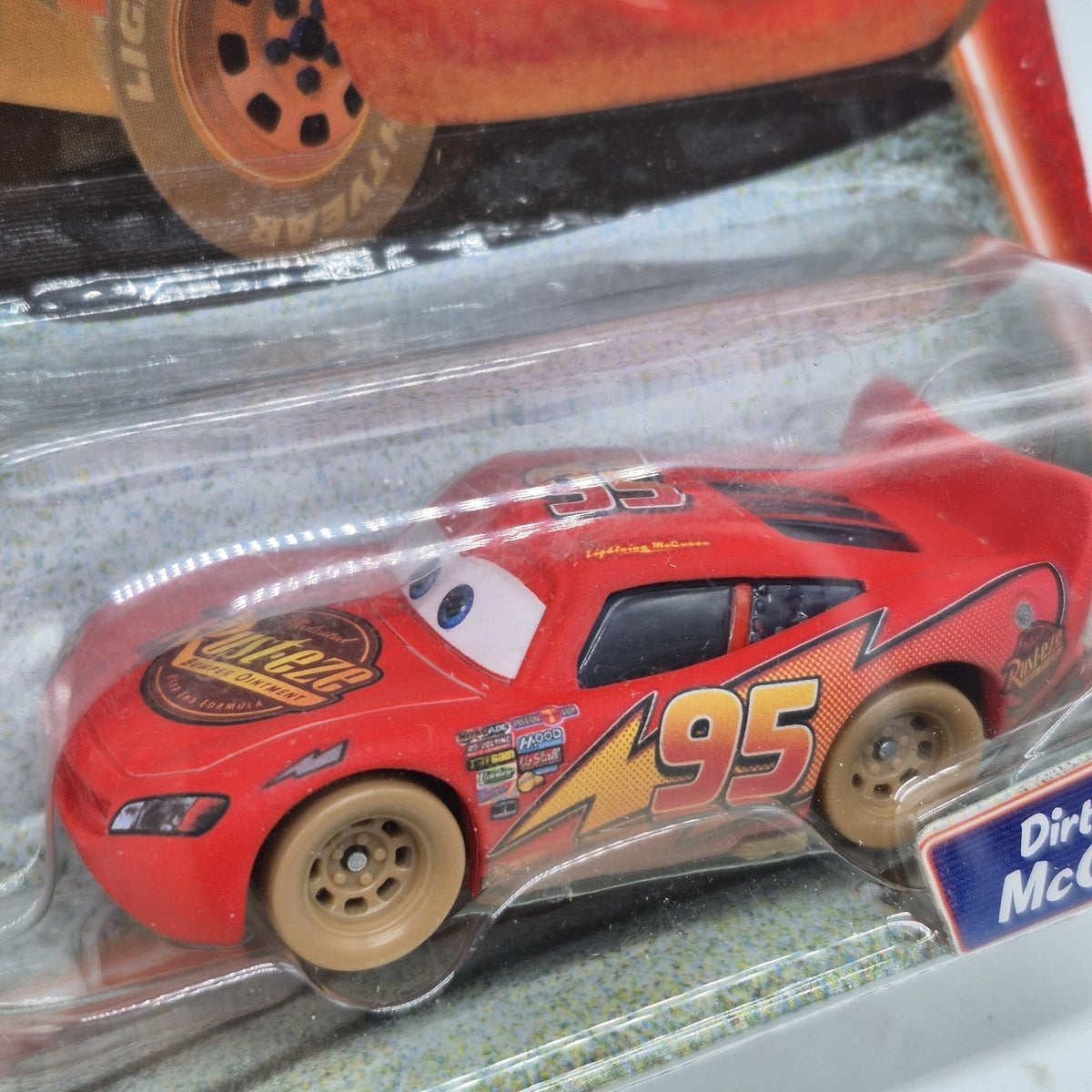 Disney Pixar Cars Supercharged Dirt Track McQueen 1:55 Diecast New Mattel1
