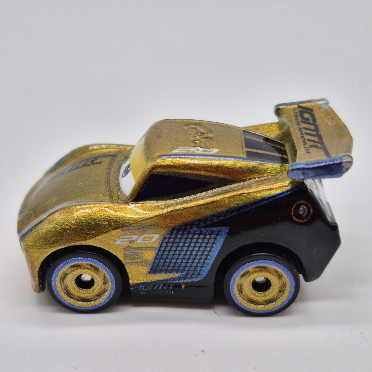 Gold Jackson Storm Mini Disney Pixar Cars 1:87 Diecast Rare2