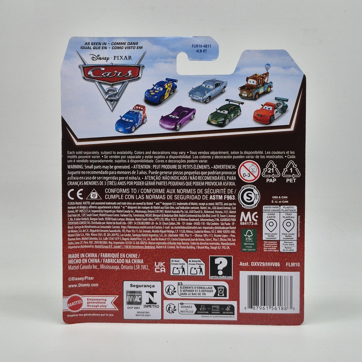 Disney Pixar Cars 20th Anniversary Francesco Bernoulli NEW Diecast2
