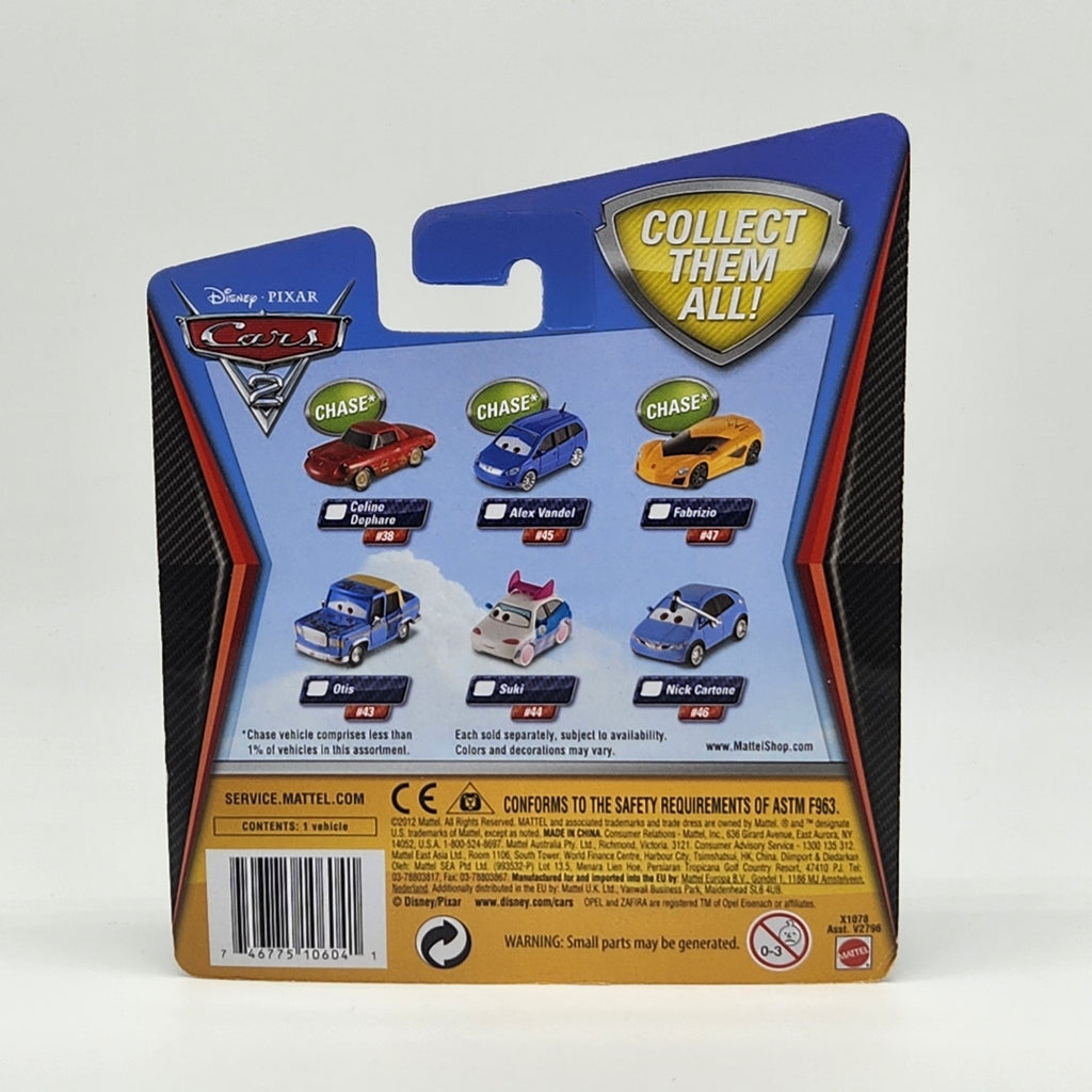 Nick Cartone 2011 Disney Pixar Cars 2 Diecast 1:55 Mattel Toy Sealed2