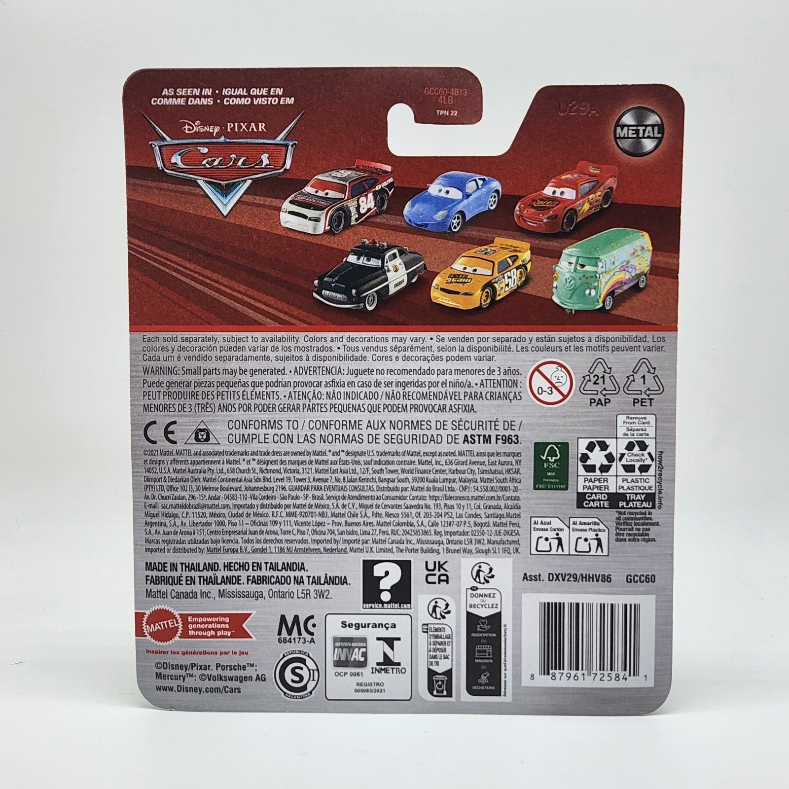 Winford Bradford Rutherford Disney Pixar Cars RPM Car 1:55 Diecast Mattel Car3