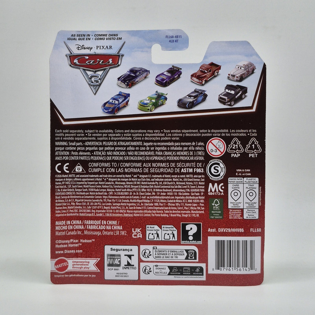 Mater with #95 Hat - Sealed die-cast Metal Disney Cars - 20th Anniversary2