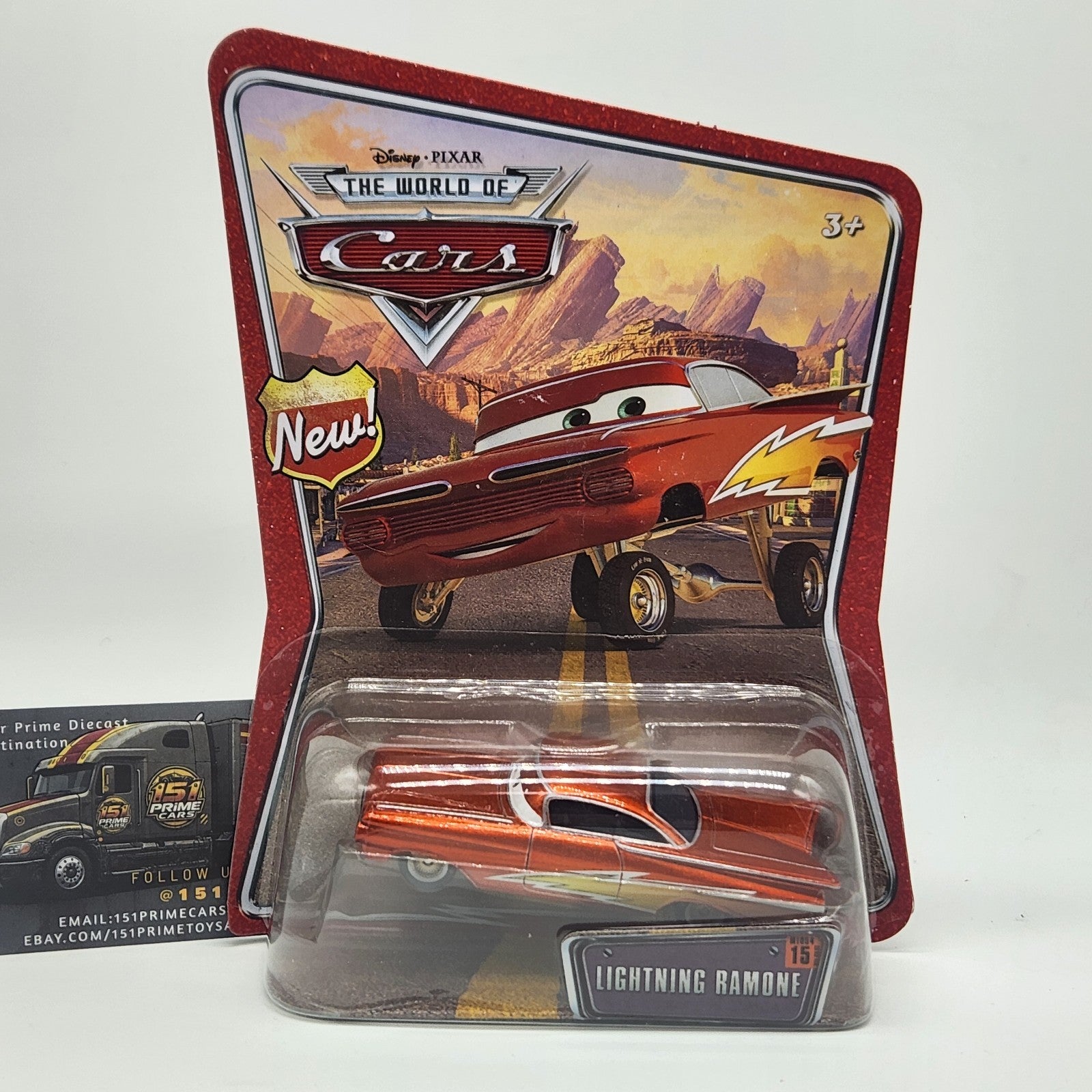 2008 Disney Pixar The World Of Cars 1:55 Lightning Ramone #15 Mattel Diecast0