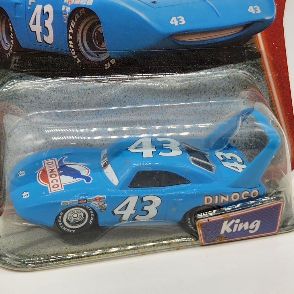 The King 2007 Supercharged Dinoco Strip Weathers Disney Pixar Cars 1:55 Mattel1