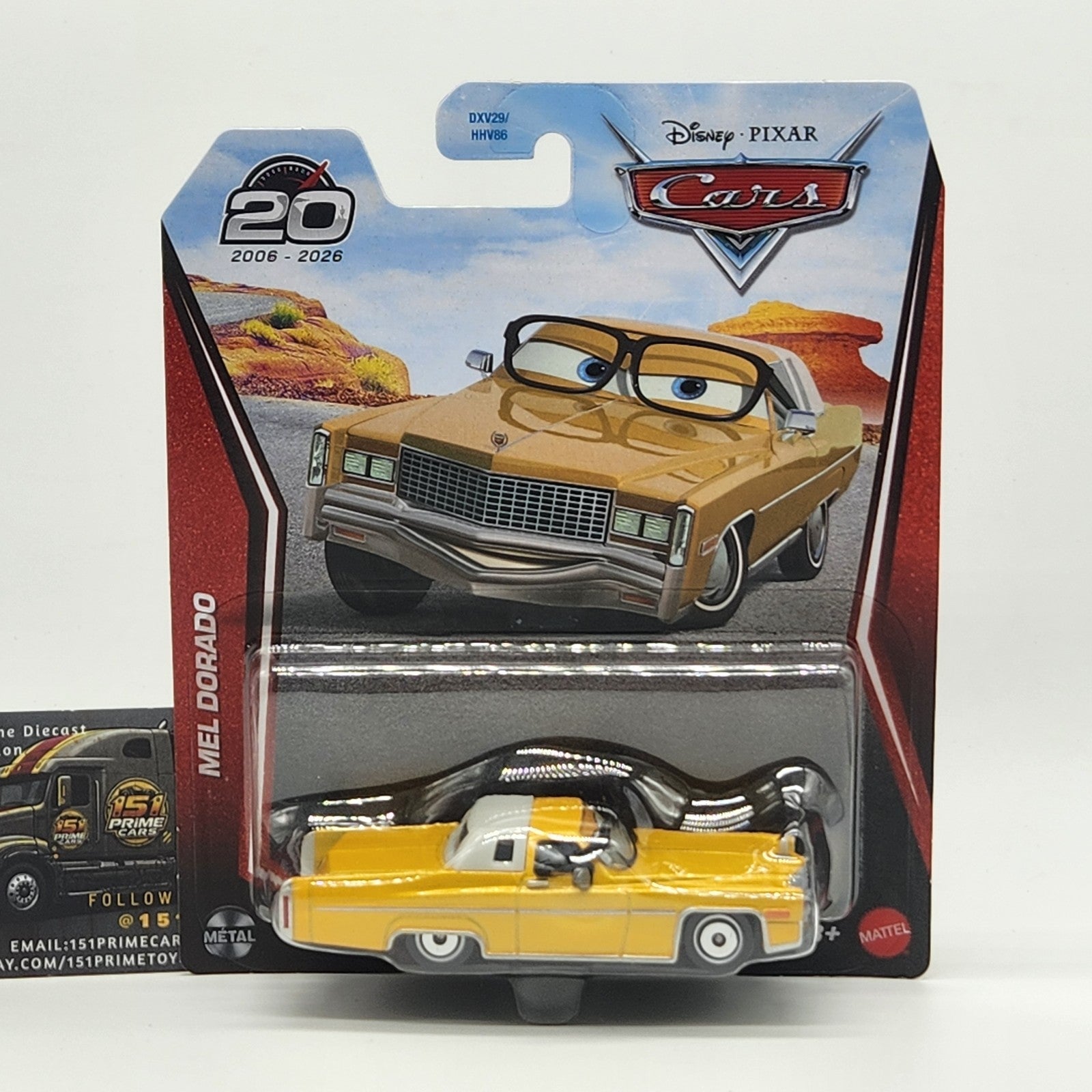 Mel Dorado 20th Anniversary Disney Pixar Cars 1:55 2026 New Diecast Mattel0
