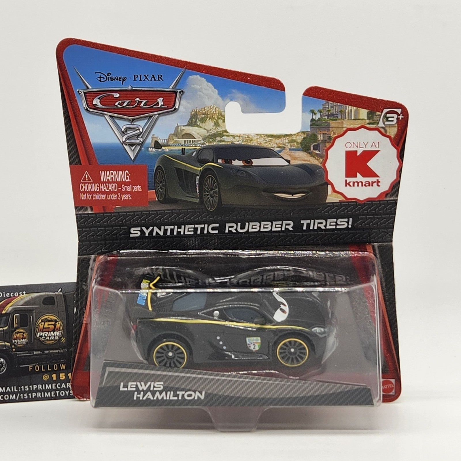 2011 Disney Pixar Cars 2 Synthetic Rubber Tires Lewis Hamilton diecast KMART0