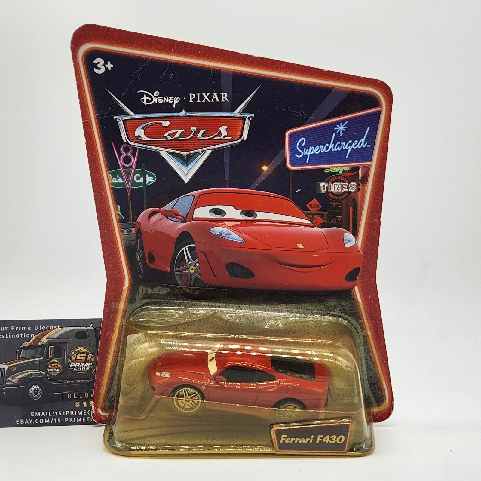 Disney Pixar World of Cars Ferrari F430 Supercharged   New Sealed 2007 Vintage0