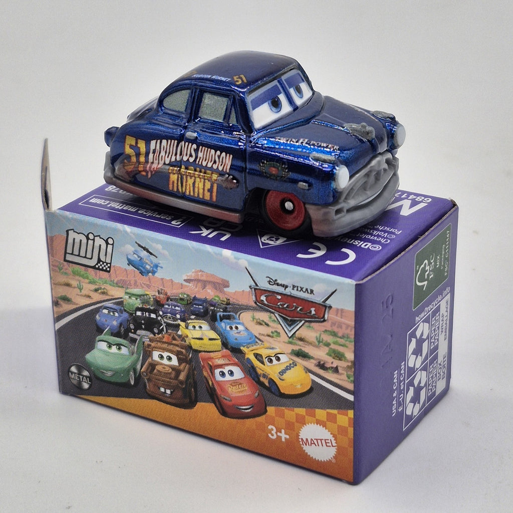 Metallic Fabulous Hudson Hornet Disney Pixar Cars Mini Racers 1:87 Diecast Toy0