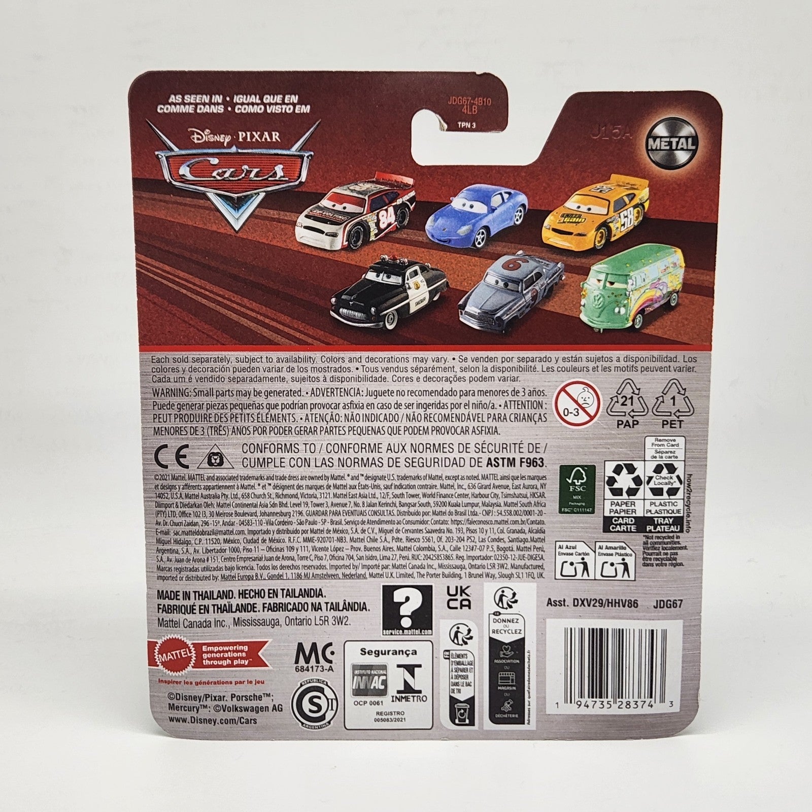 Disney Pixar Cars 1:55 Floyd Mulvihill GASPRIN Piston Cup Racer Blue Yellow2