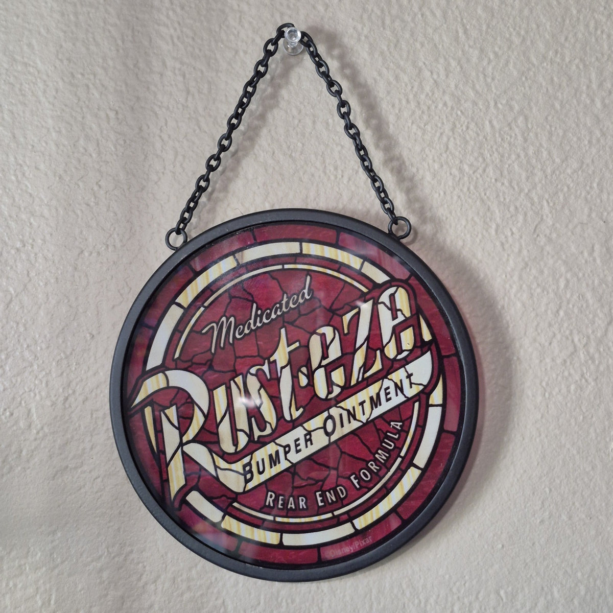 Disney Pixar Cars Rusteze Hanging Stained Glass Wall Decor 2026 Disney 6x62