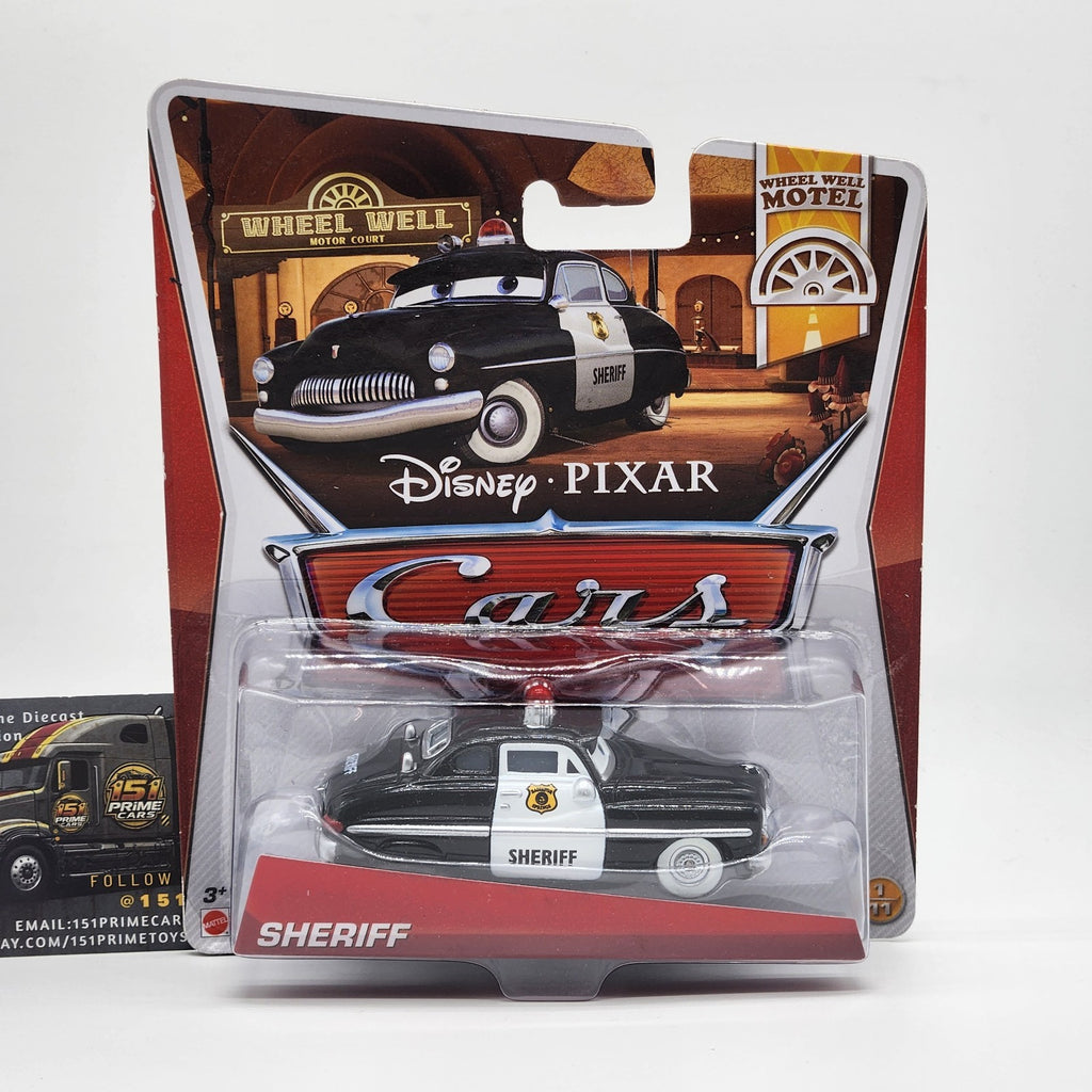 Wheel Well Motel Sheriff 2013 Disney Pixar Cars 1:55 Mattel Toy0