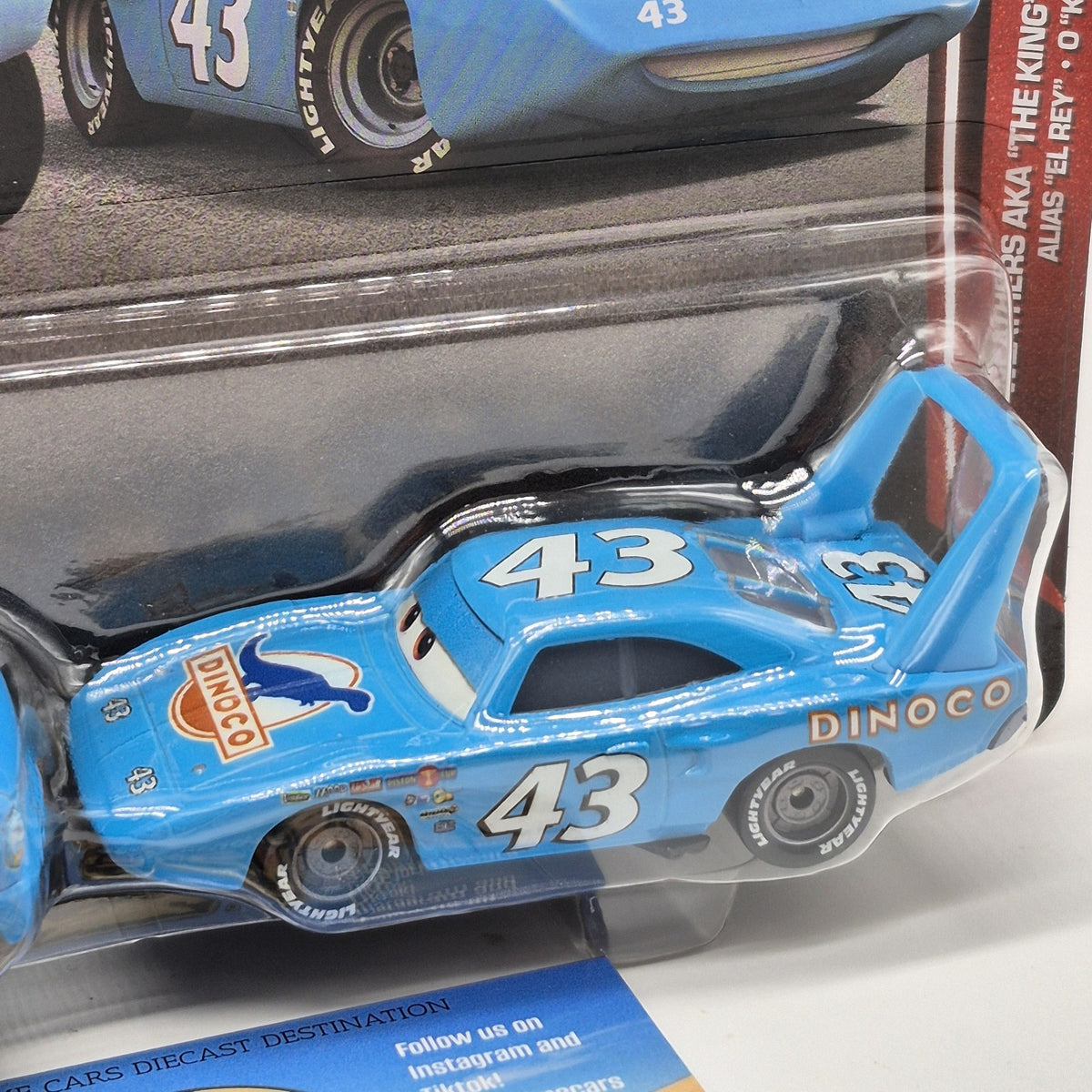20th Disney Pixar Cars 2 Pack Dinoco ROGER WHEELER AND STRIP WEATHERS THE KING 2