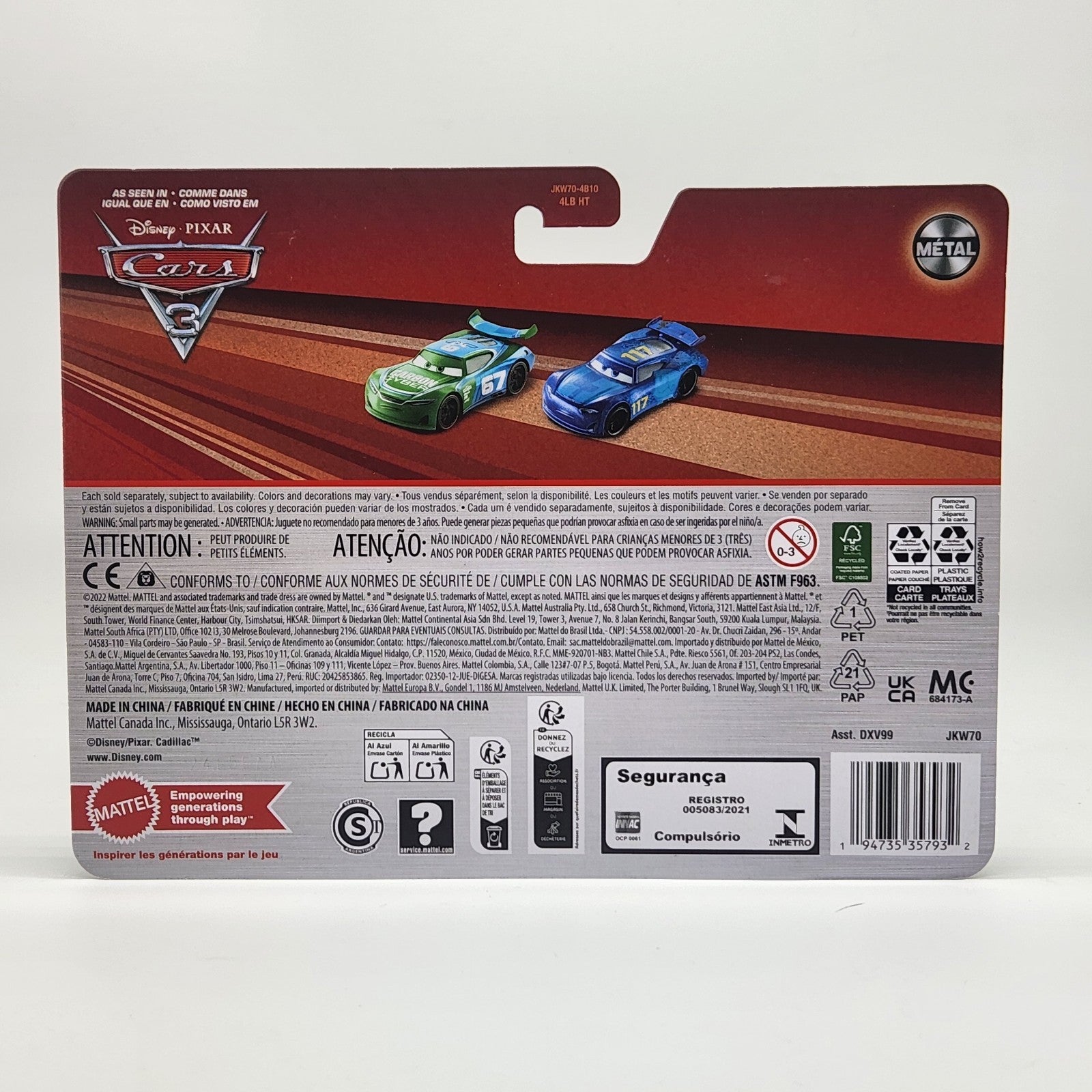 Jim Reverick Spikey Fillups 2026 Disney Pixar Cars 1:55 1$ Shipping On Added Car3