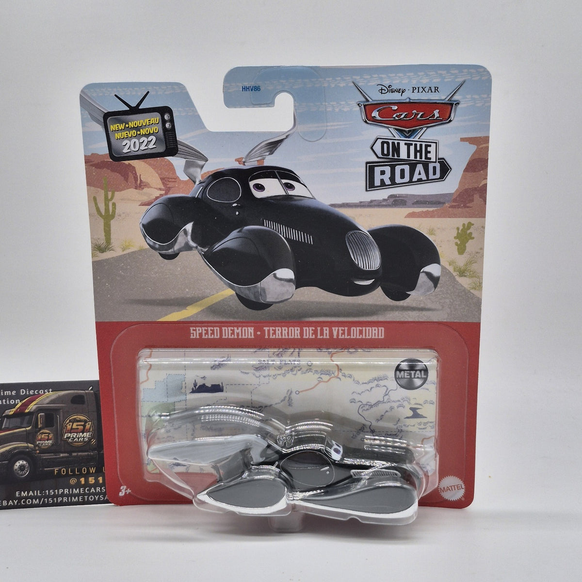 Mattel Disney Pixar Cars: On the Road Speed Demon 1:55 Scale Car - Black (HHT97)0