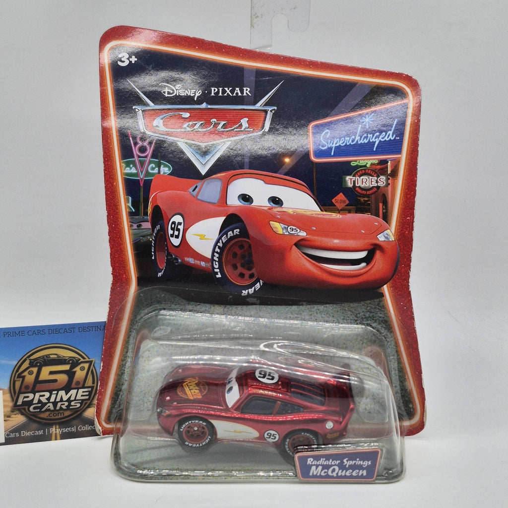2008 Disney Pixar Cars Supercharged Radiator Springs Lightning McQueen Diecast0