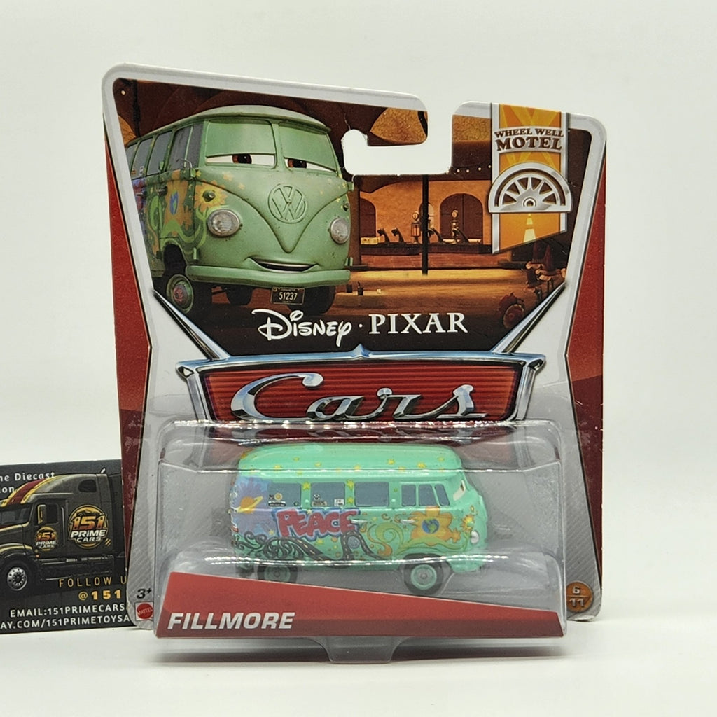 Fillmore Wheel Well Motel Disney Pixar Cars  2013 Mattel #6 1:55 Diecast Toy0